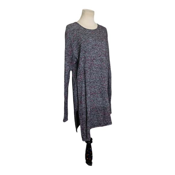 J. Jill black long sleeves asymmetrical tunic sweater size Tall Large - Picture 6 of 10